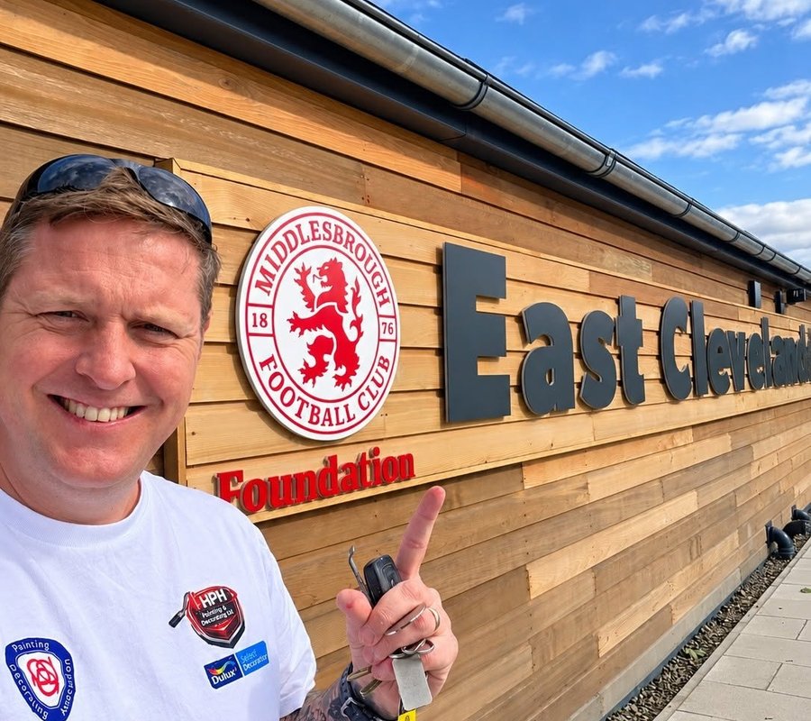 Paul Hinde of HPH Painting & Decorating at the Middlesbrough FC Foundation East Cleveland facility