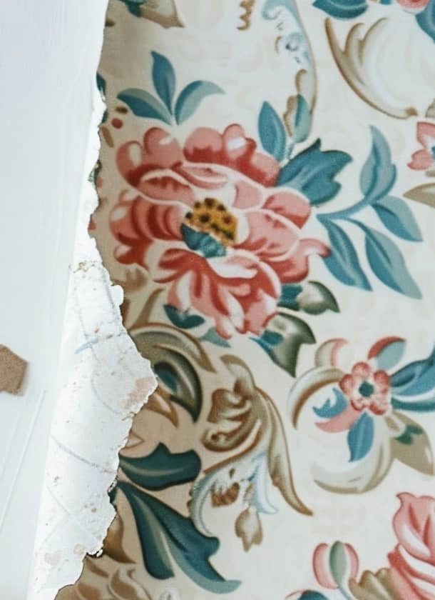 wallpaper being stripped in middlesbrough house